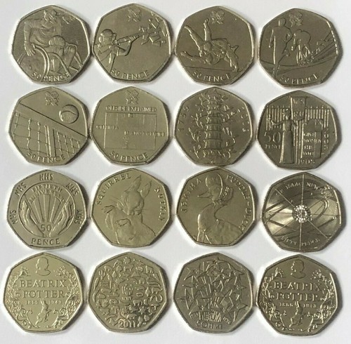 Cheapest 50p coins fifty - 50p, pence
