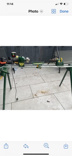 Used metal lathe - metal, machine