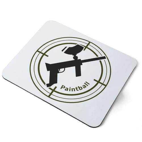 Mouse mat pad paintball gun - -,
