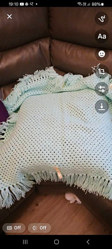 Large hand made crochet - hand,