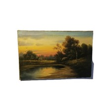 Antique Oil Painting On