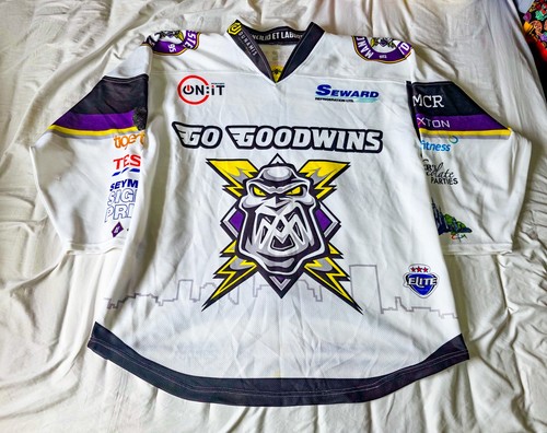 Manchester storm game - worn, ice