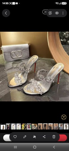 Diamond set shoes red - red, bottom
