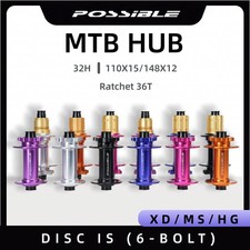MTB Bike Hub 32H 36T Alloy