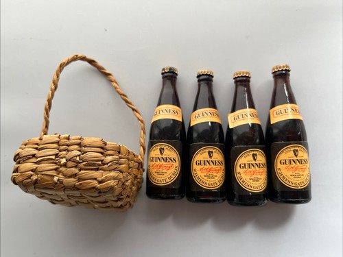 Miniature vtg guinness beer - miniature,