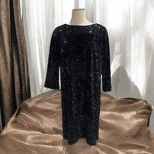 Peruzzi Blk Sequin Cocktail