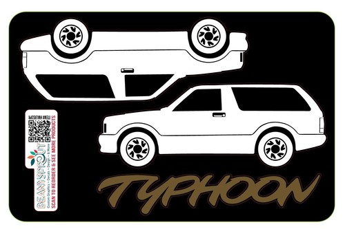 Long gmc typhoon - 6", decal
