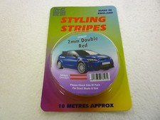 CAR PIN STRIPE DOUBLE 2MM RED