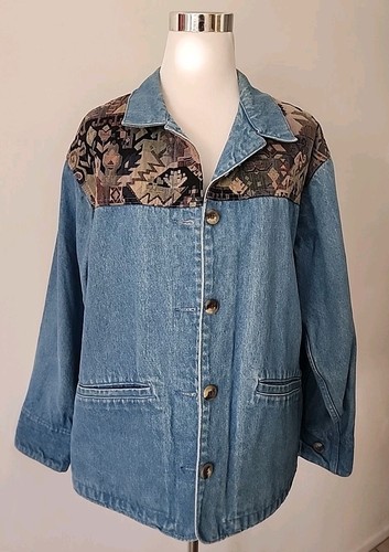 Vtg bean denim chore - denim,