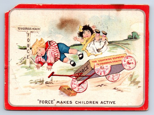 Antique trade card - trade, force
