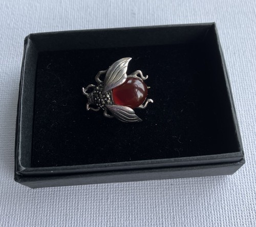 Sterling silver bee beetle - bee/,