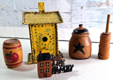 Lot of 5 Churn House Birdhouse