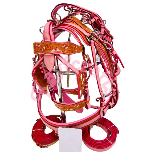 Genuine pink leather single - genuine,