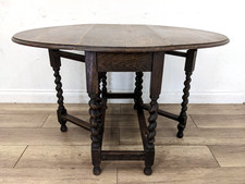 Dining table vintage oak - dining,