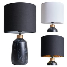 Modern Table Lamp Black Marble