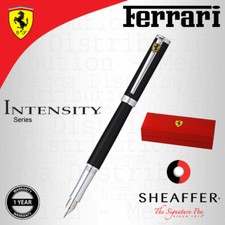 Ferrari Intensity Satin Black Medium Nib Fountain Pen w/ Chrome Trim by Sheaffer