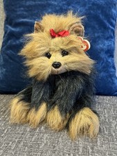 TY Yorkshire Terrier Puppy Dog 10” Toy Plush Called Yappy 1997 With TAGS Teddy
