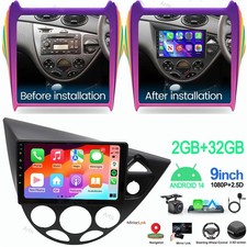 CAR RADIO STEREO FOR FORD FOCUS MK1 1998-2004 CARPLAY ANDROID14 GPS FM HEAD UNIT