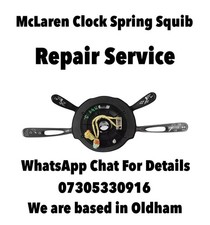 McLaren 540C 570S MP4-12C 650S 720S P1 2011 - 2022 11M2383CP Clock Spring Repair