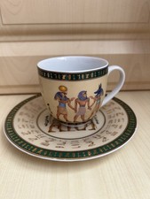 Limoges Vintage Fathi Mahmoud Tea/Coffee Cup & Matching Saucer Egyptian Themed