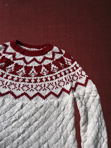 True vintage 80s hand knit