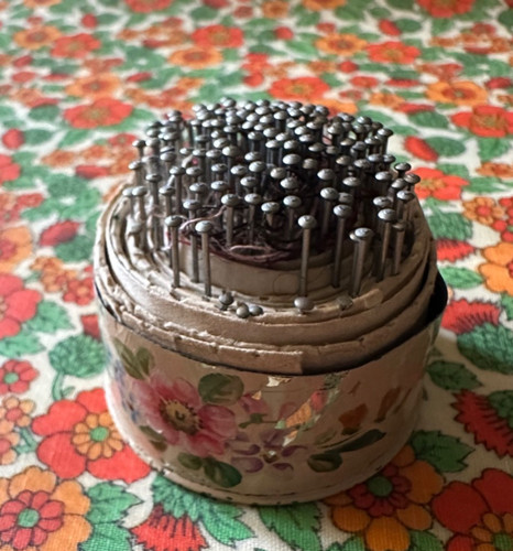Vintage dressmaking pin - dressmaking, holder