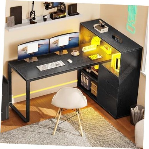 Shaped led desk - led, with