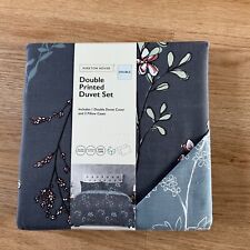 Kirkton House 48% Cotton Floral Double Duvet Cover 2 Pillowcases