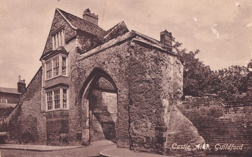 Old boots postcard castle - boots,
