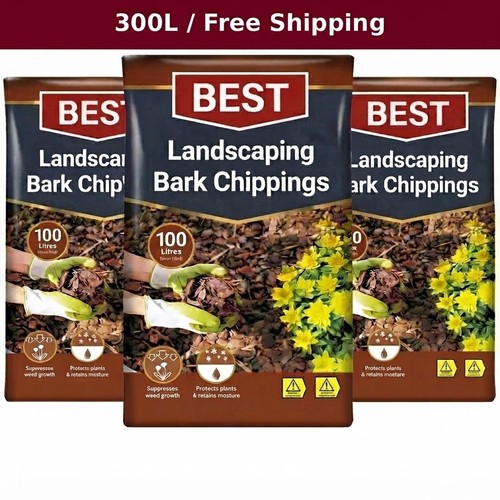 Bark chippings 300l - bark, (3x100l)