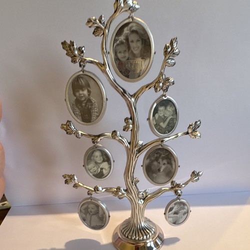 Silver metal tree multi - metal, multi-photo
