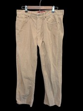 Lucky Brand Jeans Mens 34X32  Beige 361 Vintage Straight Corduroy