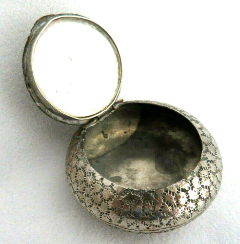 Antique silver plated trinket - silver,