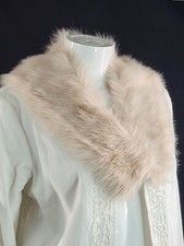 Dune London Pale Pink Blush Faux Fur Stole Acrylic Mix New One Size