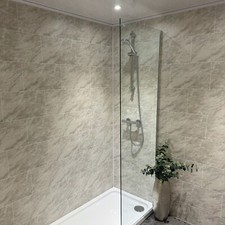 Grey Marble Grout Line Tile