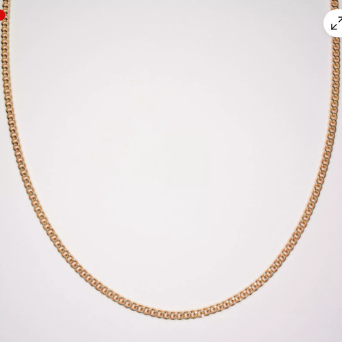 Curb chain necklace inch - curb,