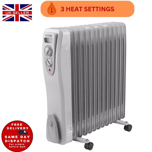 Amos oil filled radiator - filled, 3000w