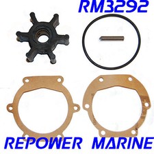 Impeller Kit for Yanmar Marine Replaces #: 128990-42200, 2GM20-YEU, 3YM30