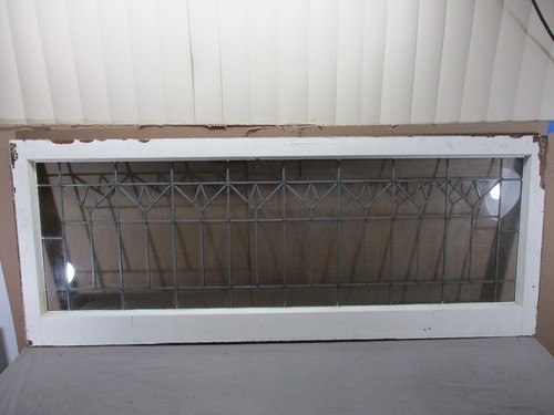Antique large leaded - antique, clear