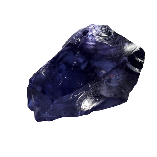Natural purple rough - purple, certified