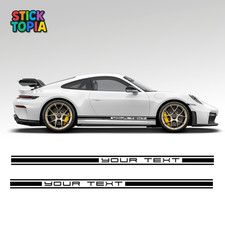 Porsche side stripe decals - side,
