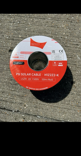 Solar cable 50m h1z2z2 - cable, h1z2z2-k
