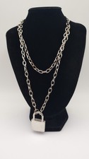 Dolls Kill Padlock Necklace