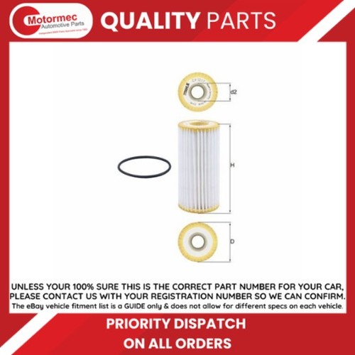 Mahle knecht oil filter fits - mahle/knecht,