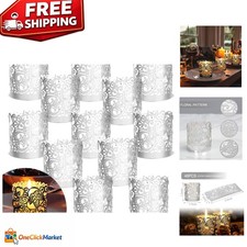 48pcs Silver Votive Candle