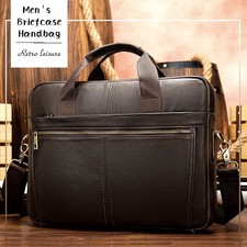 Men's Laptop Bag Retro Genuine