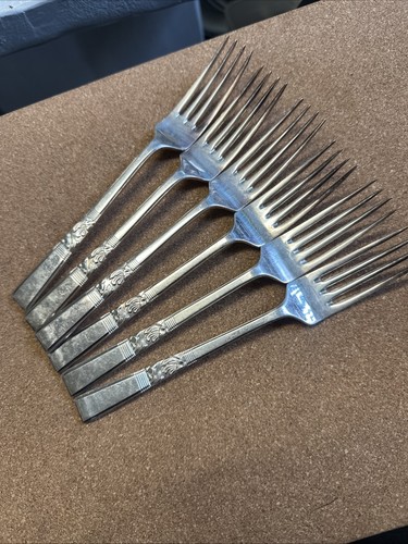 Silver plated dinner forks - silver,