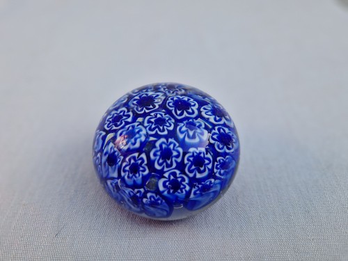Vintage blue millefiori - vintage,