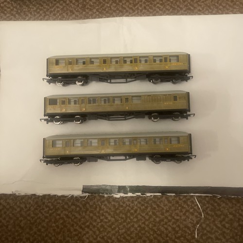 Hornby teak coaches made - coaches, x3