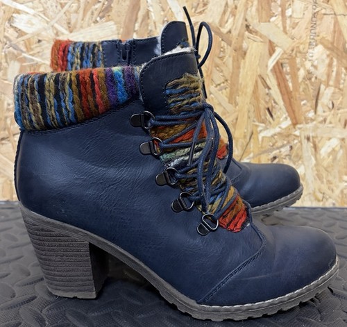 Ladies rieker leather lace - ladies, up